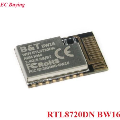 BW16 RTL8720DN Dual-band WiFi Wireless BLE 5.0 Module IIC I2C/SPI/UART/PWM Interface 3.3V 2.4G 5G BLE PCB Board