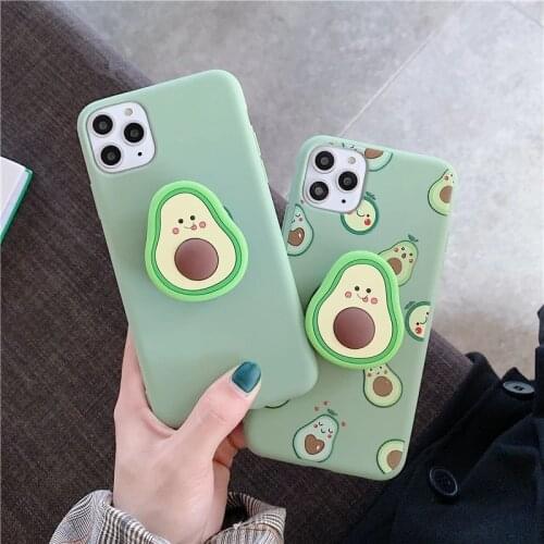 Cartoon fruit avocado phone case for huawei p30 pro huawei p40 lite p10 p20 pro huawei nova 5t 3i 7i Honor 8X 9X 20 Soft Cover