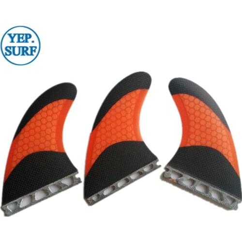 Wake Board Surfing Future G5/G7 Fin Honeycomb Bicolor Black Fibreglass Fin Surfboard Quilhas Free Shipping