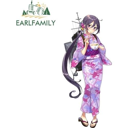 EARLFAMILY 13cm x 5.8cm for Kantai Collection Car Graffiti Sticker Refrigerator Decal Bumper Waterproof Surfboard Scratch-Proof