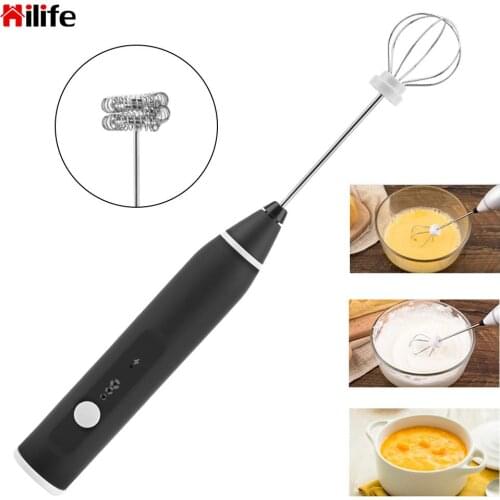 Electric Coffee Mixer Rechargeable Handheld Eggbeater Mix Machine Kitchen Accessories Milk Coffee Frother Foamer Milk Frother