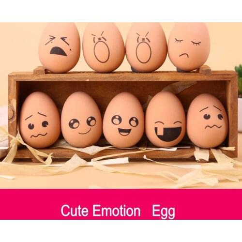 Pet Chew Toy Egg Shape Bouncing Ball Dog Cat Puppy Molar Interactive Toy Egg Expression Training Play Toy