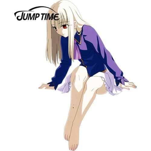JumpTime 13cm x 8.5cm Anime Fate stay night Illyasviel von Einzbern JDM Vinyl Car Sticker Window Wiper Decal