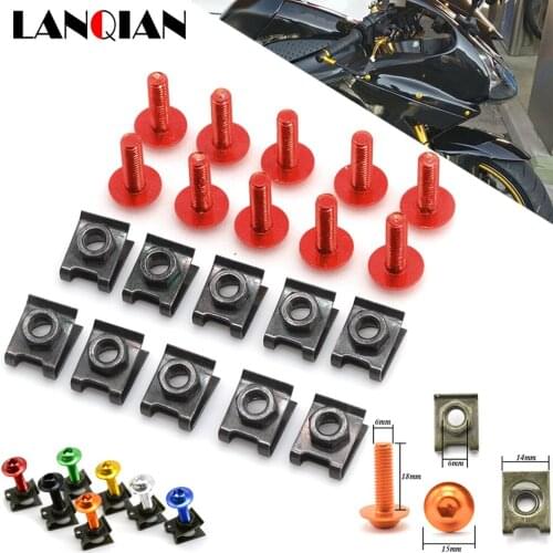 Motorcycle Fairing Screws Fastener Clips Body Spring Nut Bolts Kit For Honda VTR-1000FV FW/FX FIRESTORM VTR1000 F FIRESTORM