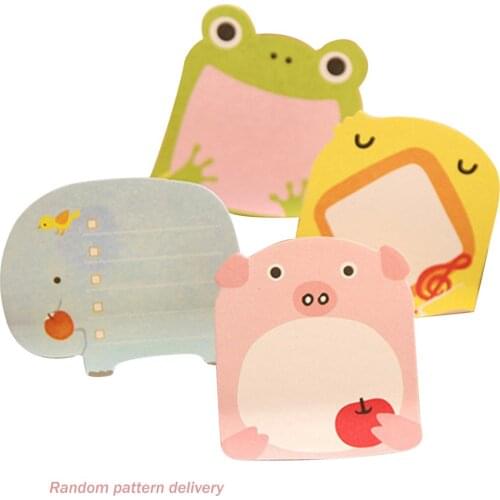 Creative Cartoon Animal Practical Sticky Post Cute Small Fresh Note Sticker Notepad Small Gift For Children