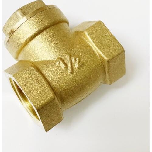 Brass One Way Non Return Swing Check Valve 1/2" 3/4" 1" 1-1/4" 1-1/2" 2" BSP Female Thread