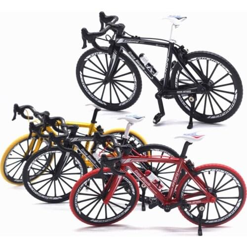 1:10 Mini Finger Bicycle Toys Fold Smulation Mountain Bicycle Model Bikes Decor Collection Excellent Toys for kids Gifts TY0529