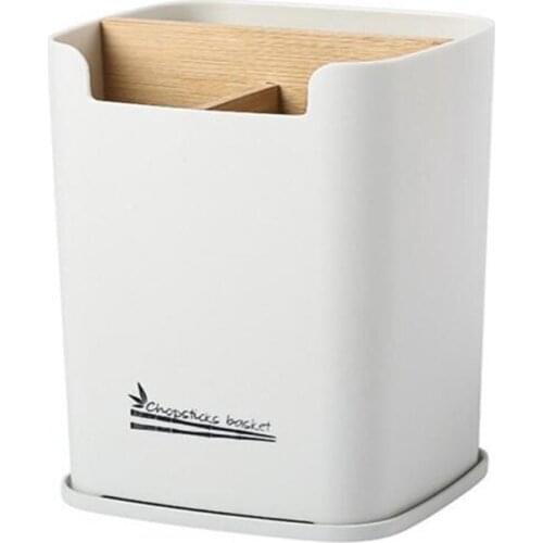 Multi-function Kitchen Utensil Holder Spoon Fork Flatware Wall Drainer Storage Box Cooking Tool Cutlery Organizer Rack Tableware