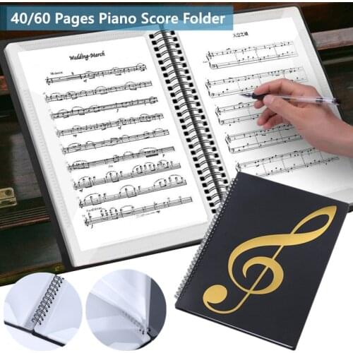 Multi-layer Music Score Coil Folder Practice Piano Paper Sheets Document Storage Organizer