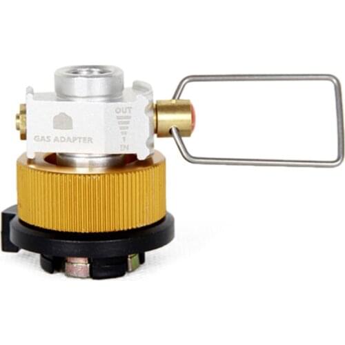 Camping Gas Stove Adapter Outdoor Gas Adaptor Valve Gas Saver Stove Convertor Shifter Refill Flat Tank Conversion Adapter