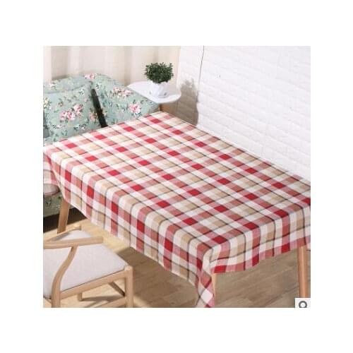 Simple plaid table cloth minimalist tablecloth rainbow printed table cover home decor