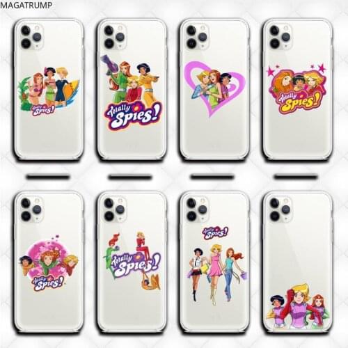 Cartoon totally spies Phone Case Clear For iphone 12 11 Pro Max Mini XS Max 8 7 6 6S Plus X 5S SE 2020 XR cover