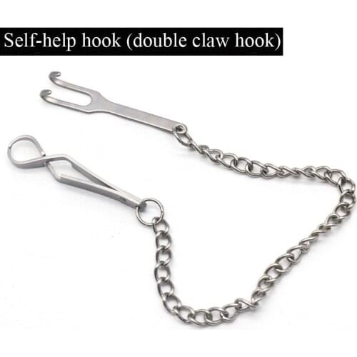 Stainless steel eye bag self-hook cosmetic eyelid retractor double eyelid surgery tool nose eye instrument