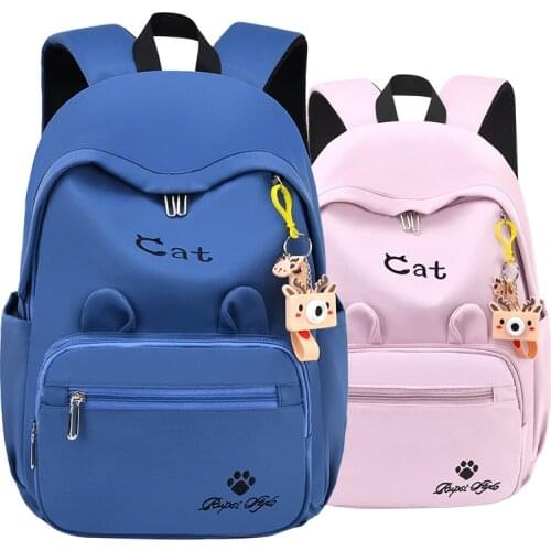 New Kawaii Cute Cat Baby Girls Boys Children School Book Bags Bagpack Schoolbags Kids Teenagers Student Backpacks