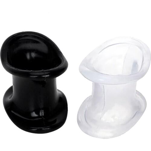 Silicone Penis Ring Sex Toy for Men Scrotum Stretcher Delay Ejaculation Adult Sex Products Cock Cages Male Chastity Device