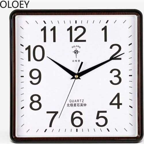 Modern White Wall Clock Square Quartz Clock Bedroom Wall Watches Home Decor Office Kitchen Wall Clock Reloj De Pared Living Room