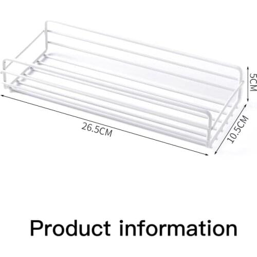 Bathroom Storage Rack Shelf Corner Storage Rack Organizer Shower Wall Shelf Adhesive Iron Kitchen Bathroom Shelves Organizer
