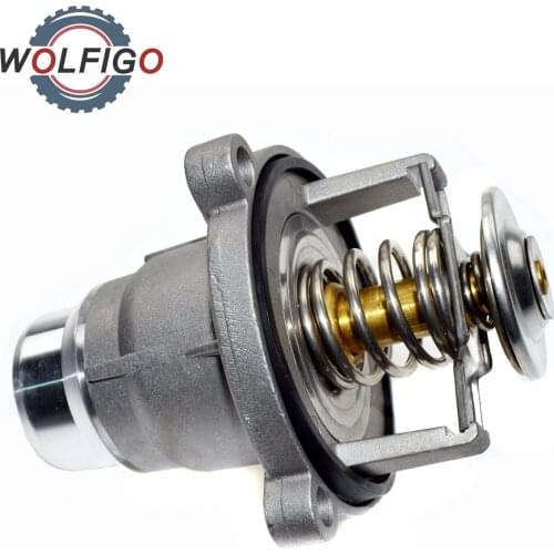 WOLFIGO Engine Coolant Thermostat Assembly For BMW E60 E65 E66 545i 550 645 650 750 760 X5 X6 Alpina B7 11537586885 11537586885