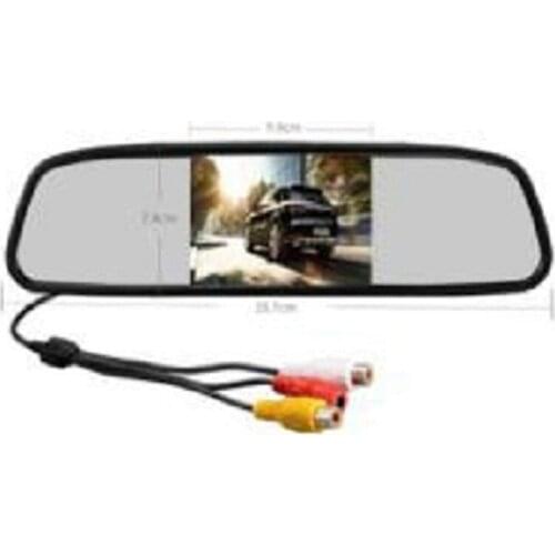 4.3 Inch Rearview Mirror HD Display 9-35V Resolution 480*272 Monitor Display Reverse Camera Parking System for Car Rearview