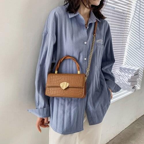 High Sense Female Bag 2021 New Texture Portable Chain Single Shoulder Messenger Small Bag Purses and Handbags Luxury Designer