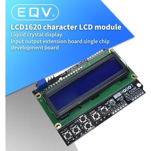 1PCS LCD Keypad Shield LCD1602 LCD 1602 Module Display For ATMEGA328 ATMEGA2560 raspberry pi UNO blue screen