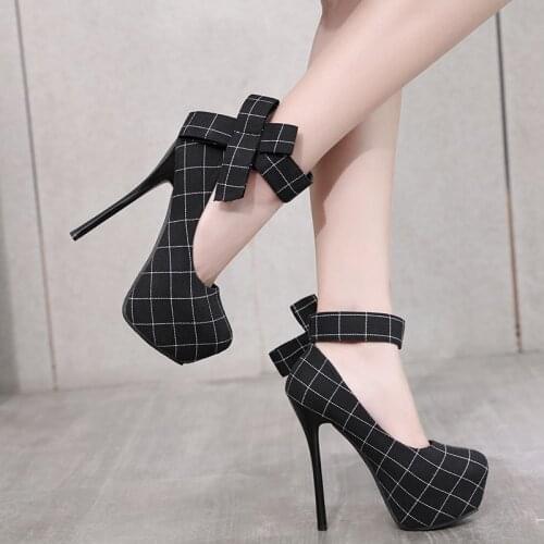 2019 platform heels office shoes woman pumps women shoes high heels wedding ladies shoes talon femme zapatos mujer tacon 14CM