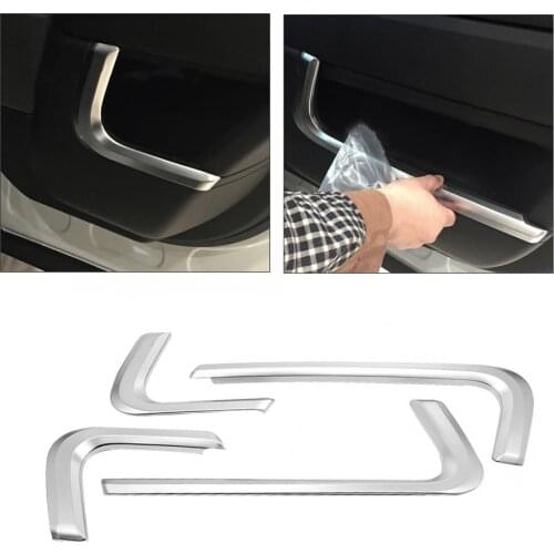 4pcs Car Interior Door Decor Strip Trim for Land Rover Range Rover Sport 2014 2015 2016 2017 2018 oto aksesuar