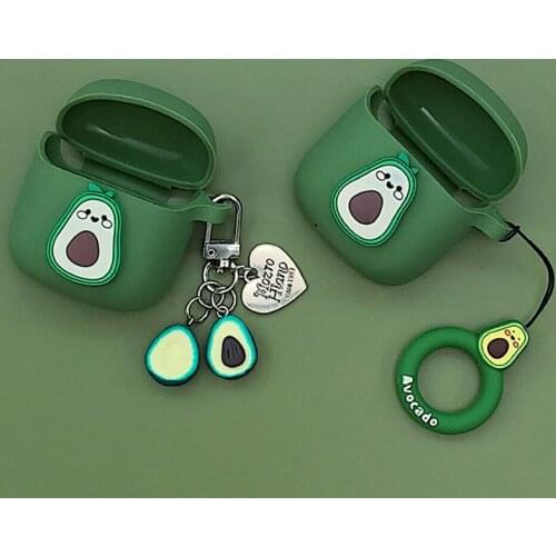 For JBL CLUB PRO + Case Cute Avocado Cartoon Silicone Protective Case for jbl club pro Bluetooth Wireless Earphone Case coque