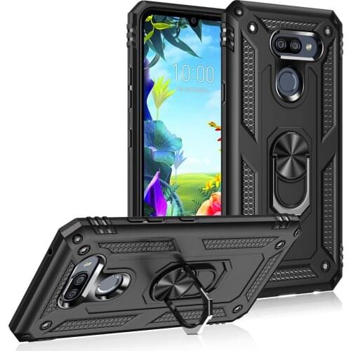 For LG K40S Case LG K53 Cover LG K22 Armor Rugged Military Shockproof Car Holder Magnet Ring Stand Phone Case K 22 53 40S