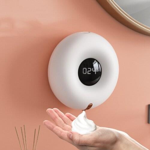 2 to 1 Digital Thermometer 300ml Touchless Bathroom Dispenser Smart Sensor