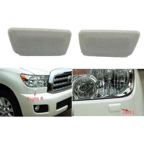 For Toyota SEQUOIA 2008-2020 Headlight Lamp Washer Sprayer Nozzle Assy Cover Cap