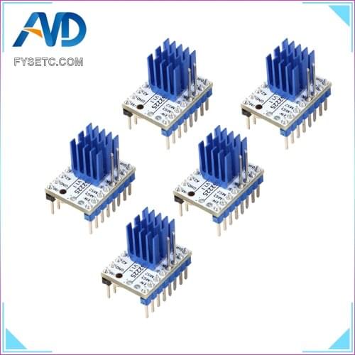 5pcs TMC S2225 V1.1 Stepping Motor Driver Replace TMC2208 TMC2209 Stepsticks Mute Driver 256 Microsteps Current 2A Peak TMC2225