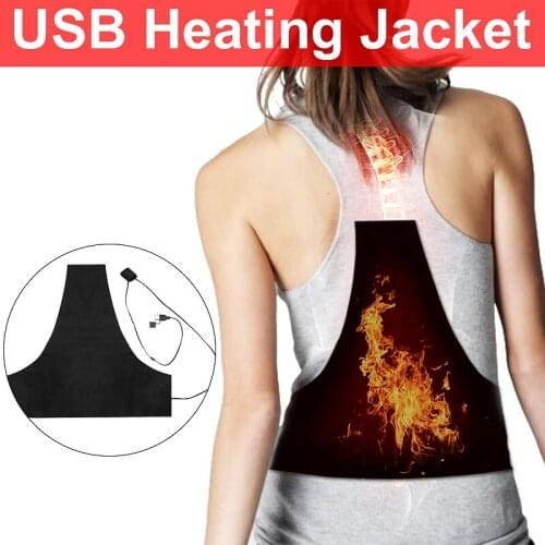 5V 8W Electric Heating Vest Pad Washable 3 Gear Adjustable Temperature Heating Pad Winter Heating Cloth USB Warm Back Pad
