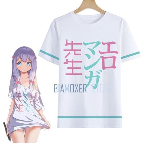 Eromanga Sensei T-shirts Sagiri Izumi Cosplay Costumes Ero Manga Sensei T shirts Pajamas Short Sleeve Summer Tees
