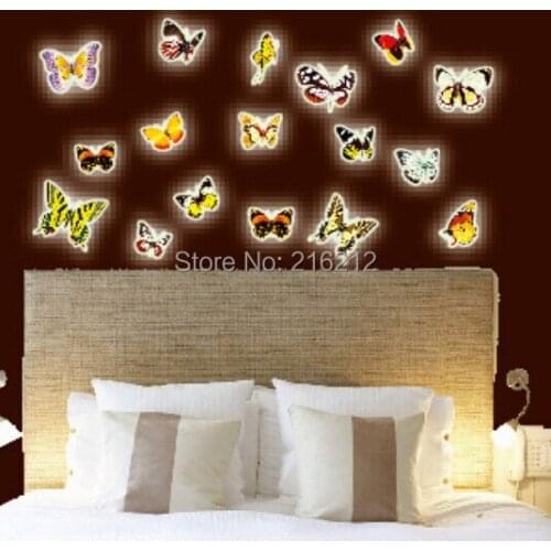 Hot Fluorescent Luminous Wall Stickers Glow in the Dark Stars Home Decoration Eco-friendly PVC Cartoon Wall Decal for Kids Rooms