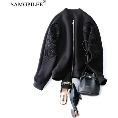 Coats Women Winter 2020 Casual Full Sleeve Autumn Clothes Women Solid Stand Collar Zipper Standard Plus Size Jackets For Women