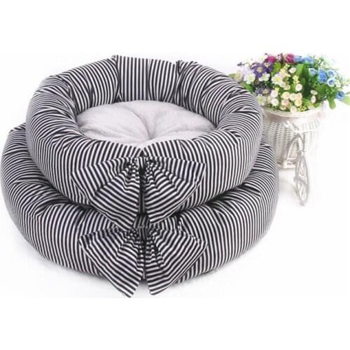Dog Bed for Cat Mat House Pet Dog Beds Supplies Cat Bed Dogs House for Cats Mat Pet Products for Animals Puppy Bow Tie Beds Sofa