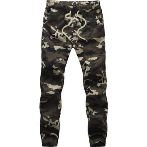 M-5X Fad Mens Jogger Autumn Pencil Harem Pants Men Camouflage Military Pants Loose Comfortable Cargo Trousers Camo Joggers