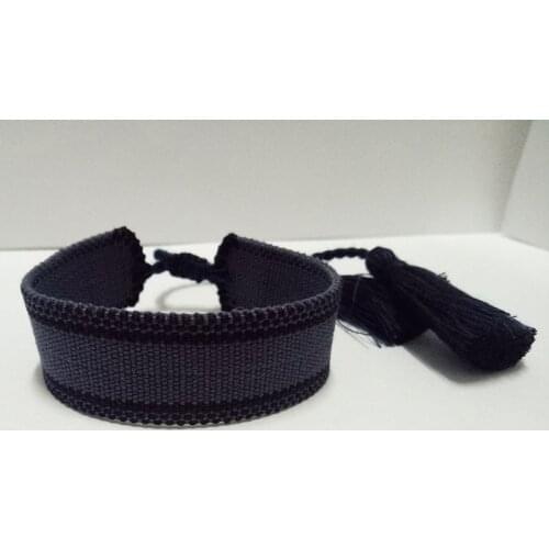 New Brand Fashion fabric Lover bracelet Women Cotton Letter Signature friendship Bracelet Woven Bangle Tassel Lace-up Bracelet