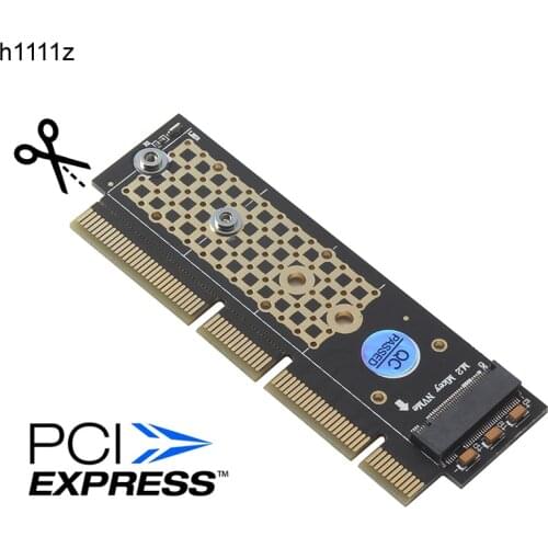 New PCI-E NGFF M.2 NVMe SSD to PCI-E 3.0 16x M Key Port Adapter HDD Extender Expansion Card Connector Converter Board Riser Card