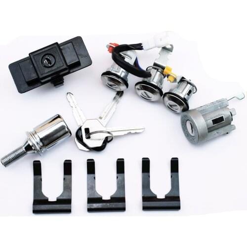 LARBLL Ignition Glove Box Spare Tire Door Lock Cylinder & Key Set MR259111 fit for Mitsubishi Pajero Montero MK2 2nd V32 4G54