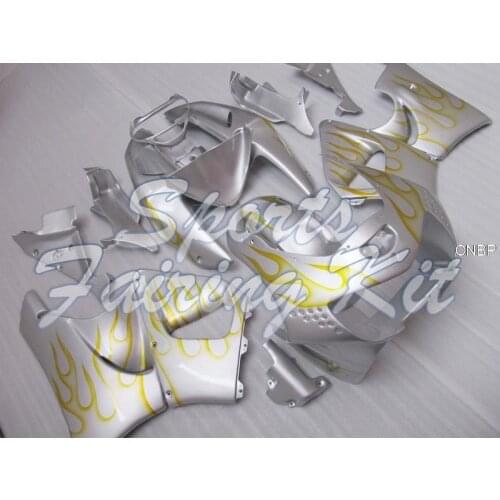Plastic Fairings for CBR 919RR 1998 - 1999 Silver Yellow Frame Fairing CBR919RR 1998 Full Body Kits for Honda Cbr919RR 1999