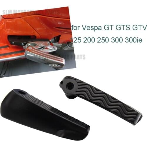 FootPegs Motorcycle Folding Footrests Foot Rests Pegs Rear Pedals Passenger Foot Peg For Vespa GTV125 GTV250 GTV300 GTV 300 200