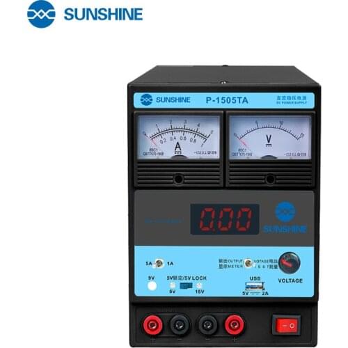 SUNSHINE 9V Socket DC Regulated Power Supply Adjustable Tools Laboratory Power Supply Stable Voltage Regulator For Phone Repair