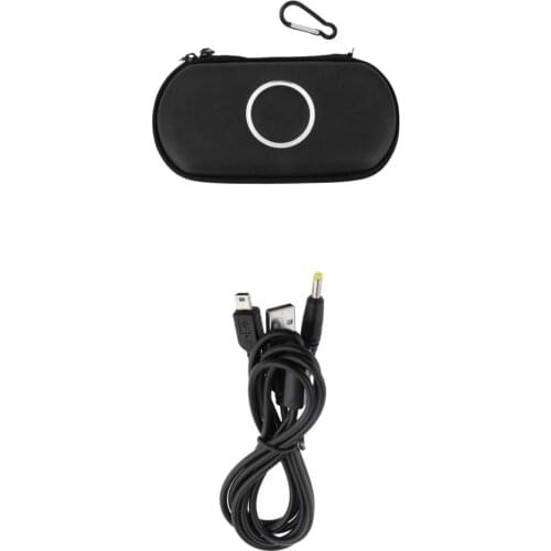 Waterproof Case Pouch W/ Memory Stick Pocket & 2in1 USB Charging Cable For SONY PSP 1000/2000/3000
