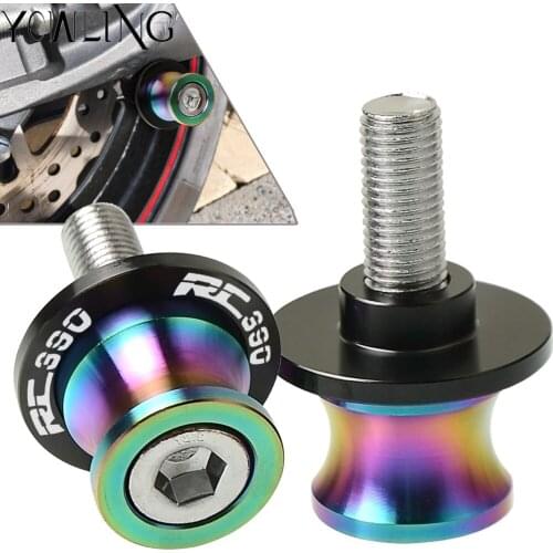 10mm Swingarm Stand Screws Motorcycle Swing Arm Spools Sliders bobbins FOR RC390 390 2013 2014 2015 2016 2017 2018 2019