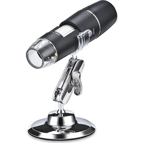1000X Wifi/USB Microscope Digital Microscope Magnifier Camera 8LED w/Stand for Android IOS iPhone iPad Microscope