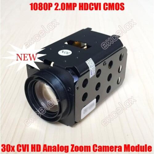 1080P 2MP HDCVI 18x Optical 30x IMX323 CMOS Zoom Camera Module Auto Focus CVI Coaxial Analog HD Coax CCTV PTZ Speed Dome Block
