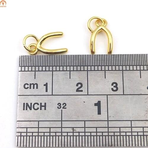 5pcs Tiny V Shape Curving Pendant Necklace Simple Modern Charm Curving Gold Brass Pendant Necklaces For Women Jewelry Set Making