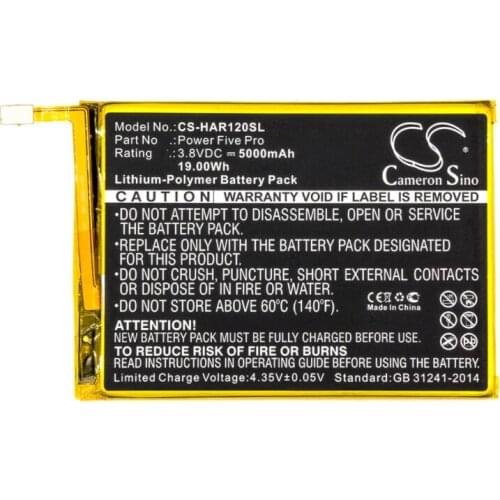 Cameron Sino 5000mAh battery for HIGHSCREEN Power Five Pro Mobile, SmartPhone Battery